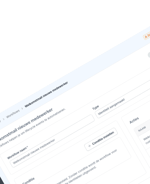 Een workflow in Joinly die een nieuwe medewerker automatisch aanmaakt en van toegang voorziet.