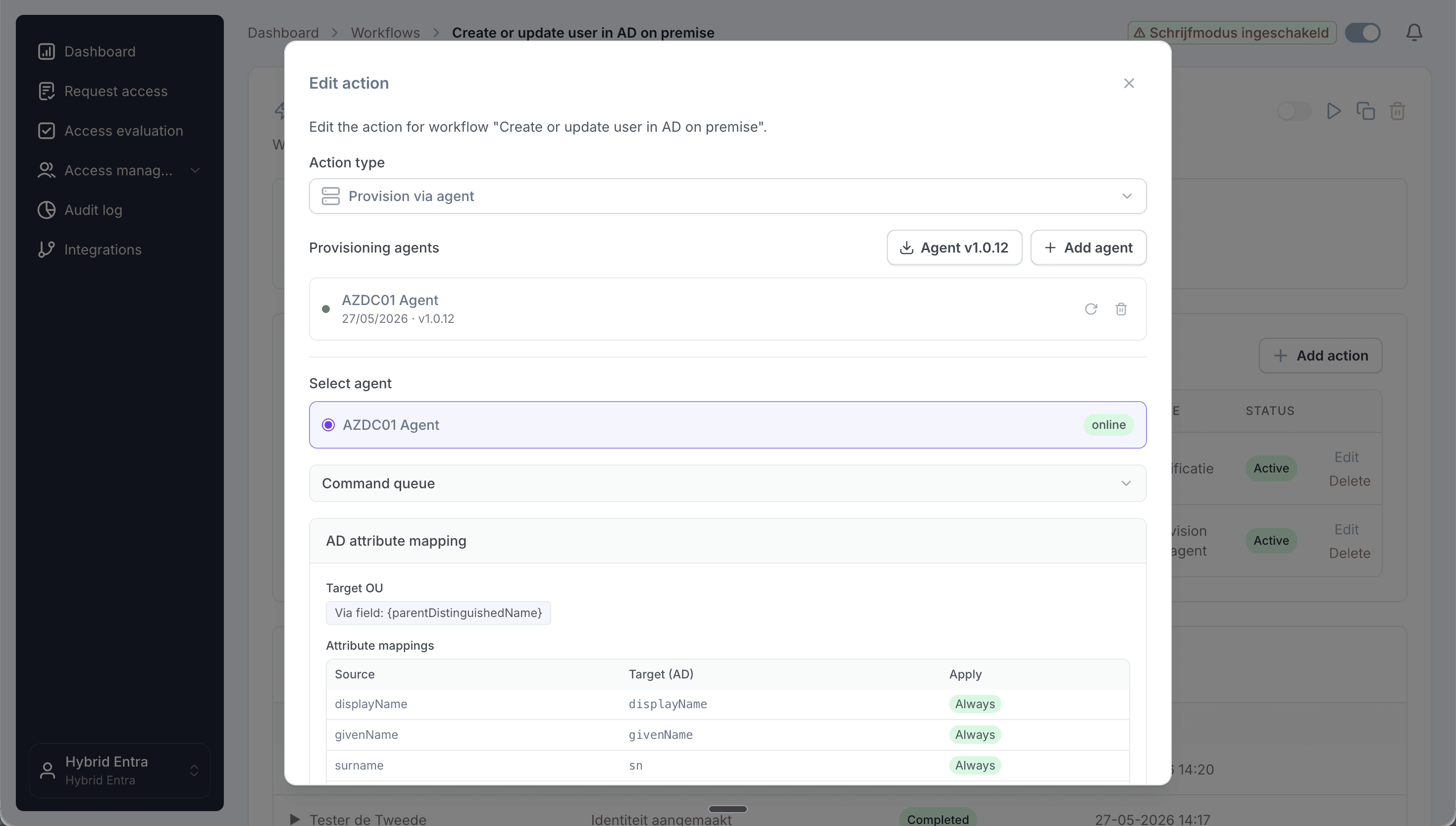 Joinly platform screen to download the AD Agent installer